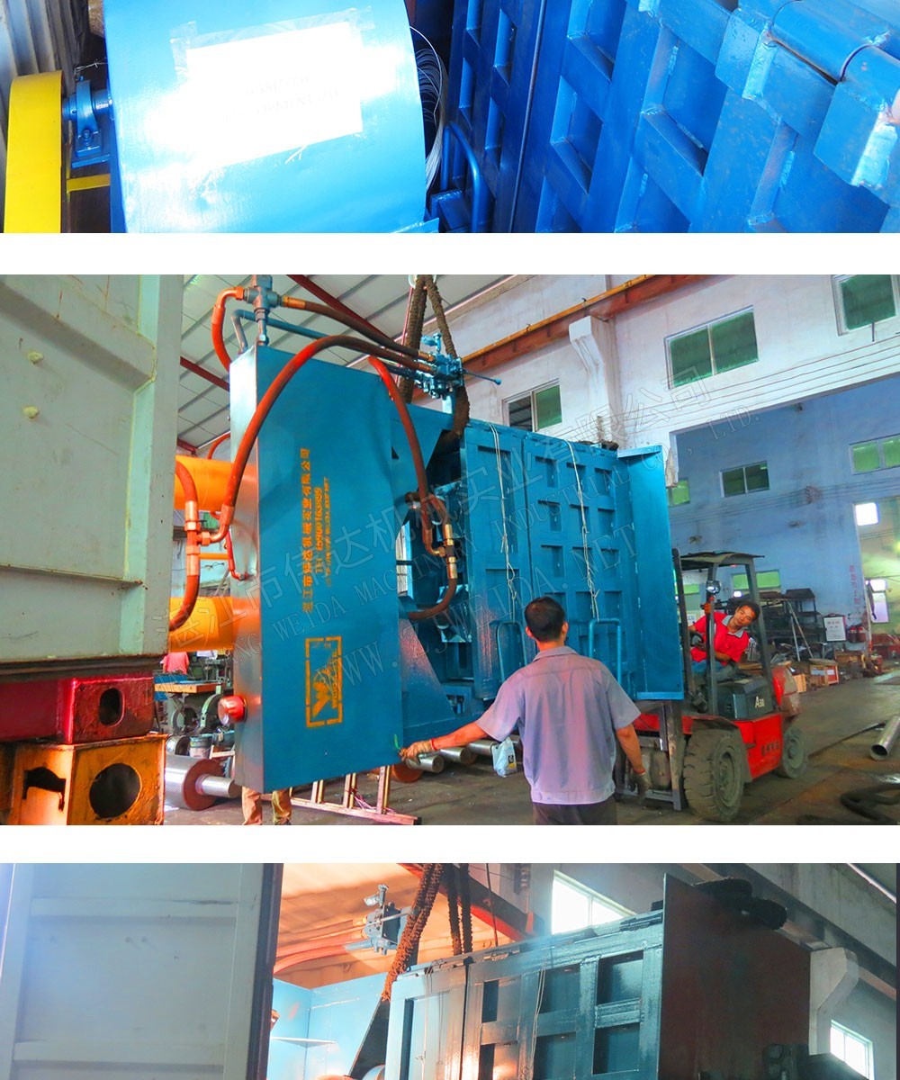 Fiber baling machine