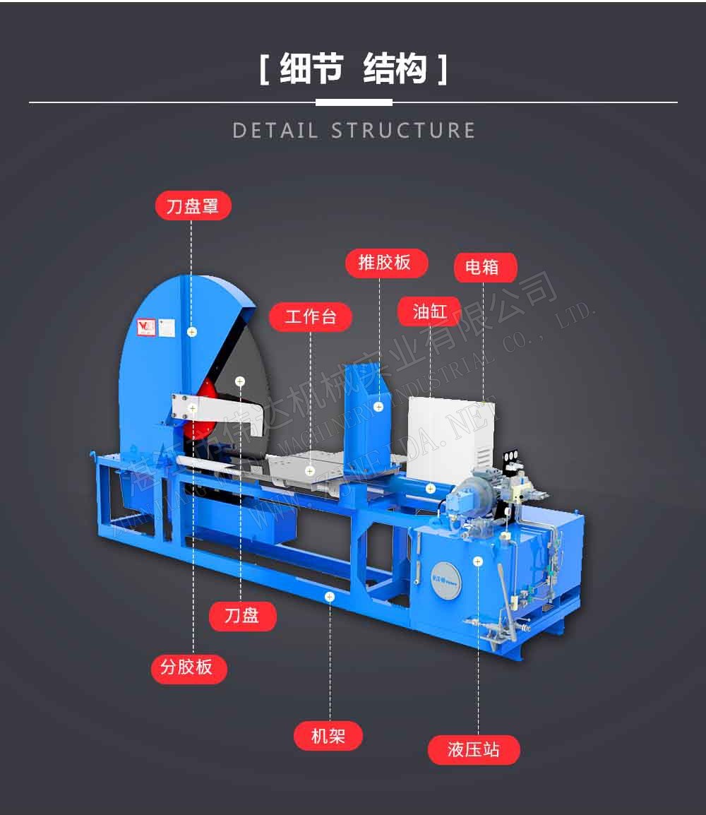 Horizontal hydraulic cutting machine